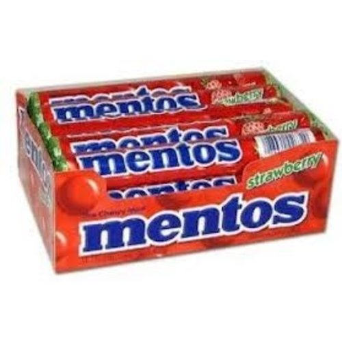 Van Melle Mentos Strawberry 15Ct Box