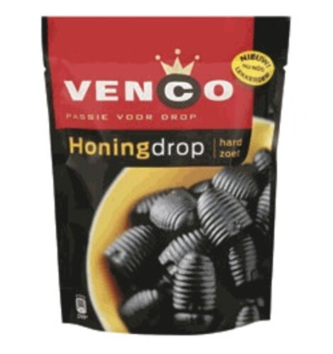 Venco Honey Licorice Drops 7.4 oz Bag