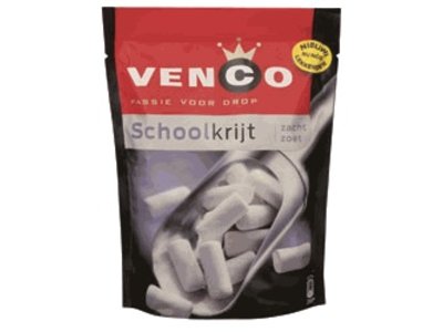Venco Venco Licorice Chalk Schoolkrijt 7.4 oz Bag - 210g