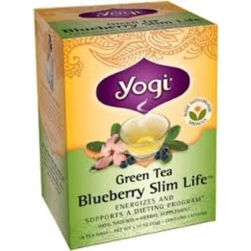 Yogi Yogi Teas Organic Green Tea Blueberry Slim Life Yogi Yogi Teas Organic Green Tea Blueberry Slim Life