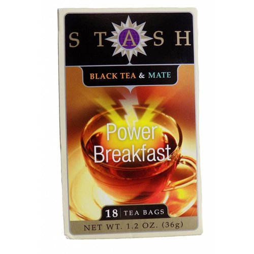 Stash Stash Power Breakfast Black tea with Yerba Mate 18 ct Stash Stash Power Breakfast Black tea with Yerba Mate 18 ct