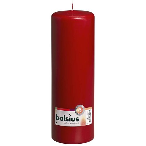 Bolsius Bolsius Pillar Candle Wine Red 5.9 x 3.1 inch Bolsius Bolsius Pillar Candle Wine Red 5.9 x 3.1 inch