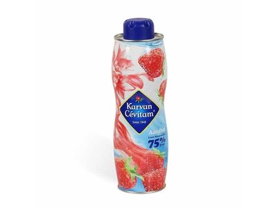 Karvan Fruit Syrup Strawberry Flavor 25 oz can