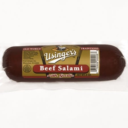 Usinger Usinger Beef Salami Garlic 12 oz Usinger Usinger Beef Salami Garlic 12 oz