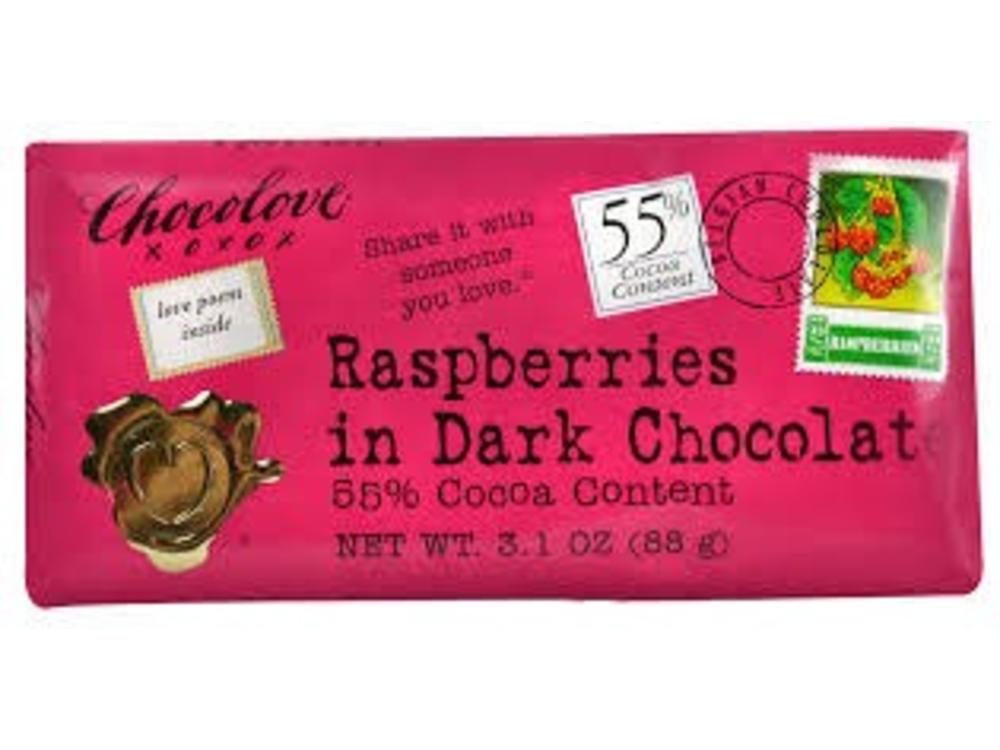 Chocolove Chocolove Dark Chocolate Raspberry 3.1 oz Bar