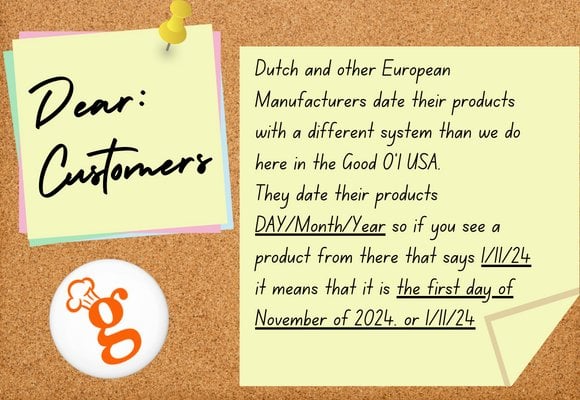 Dutch and European manufacturers use day /  month / year dating system