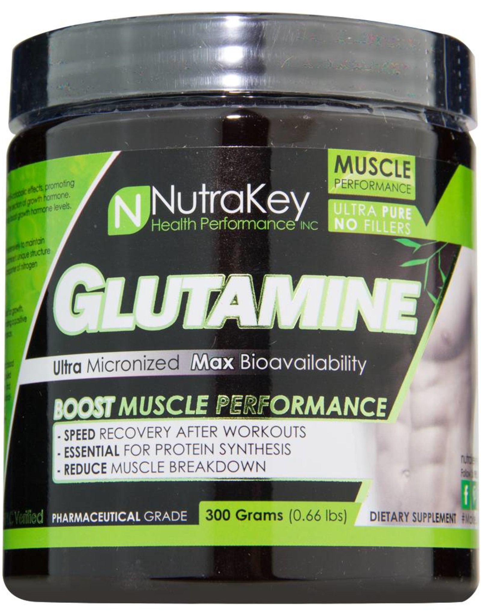 NutraKey Nutrakey Glutamine 300 Grams