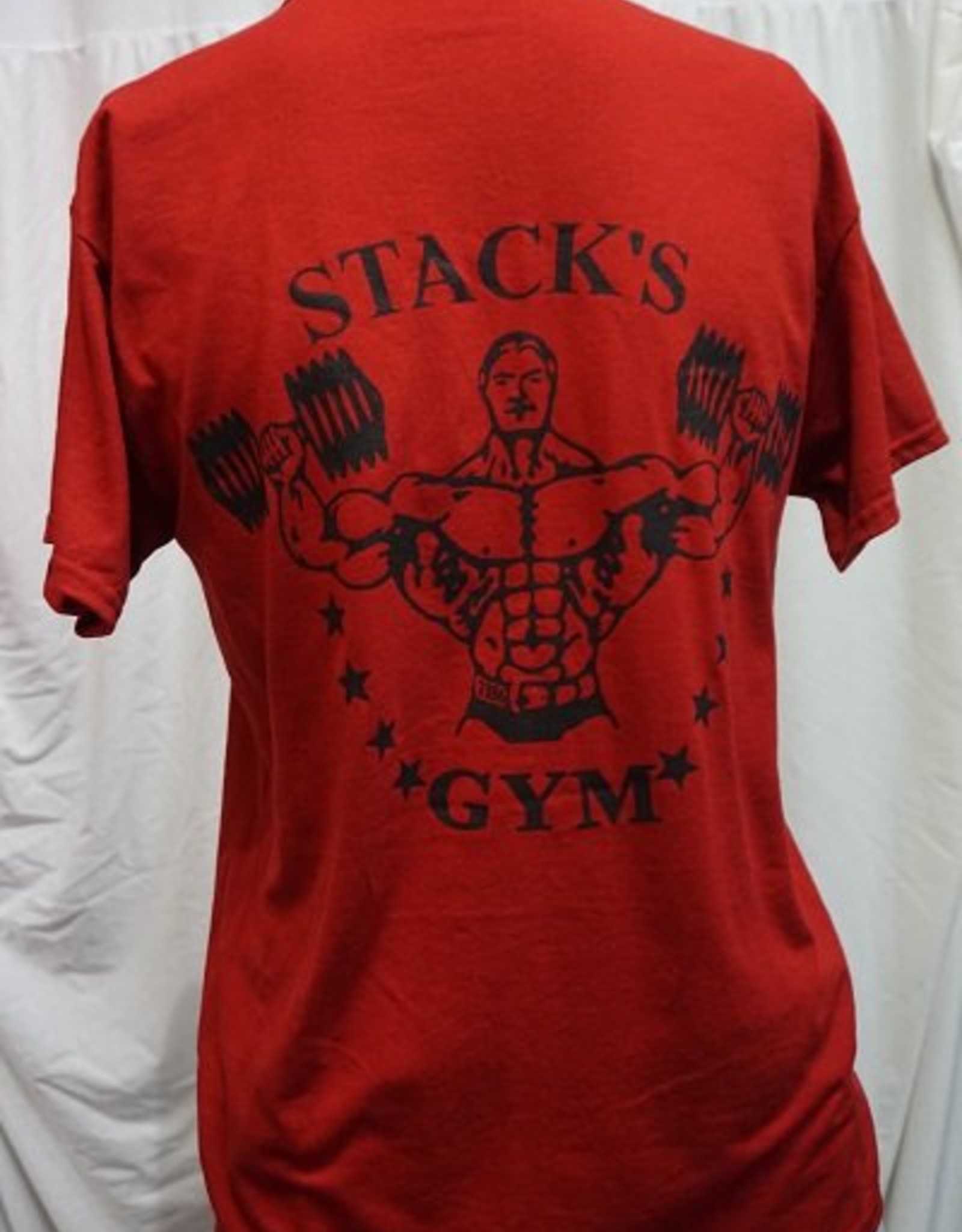 Stack's Gym Unisex t-shirt original & dumbbell logo