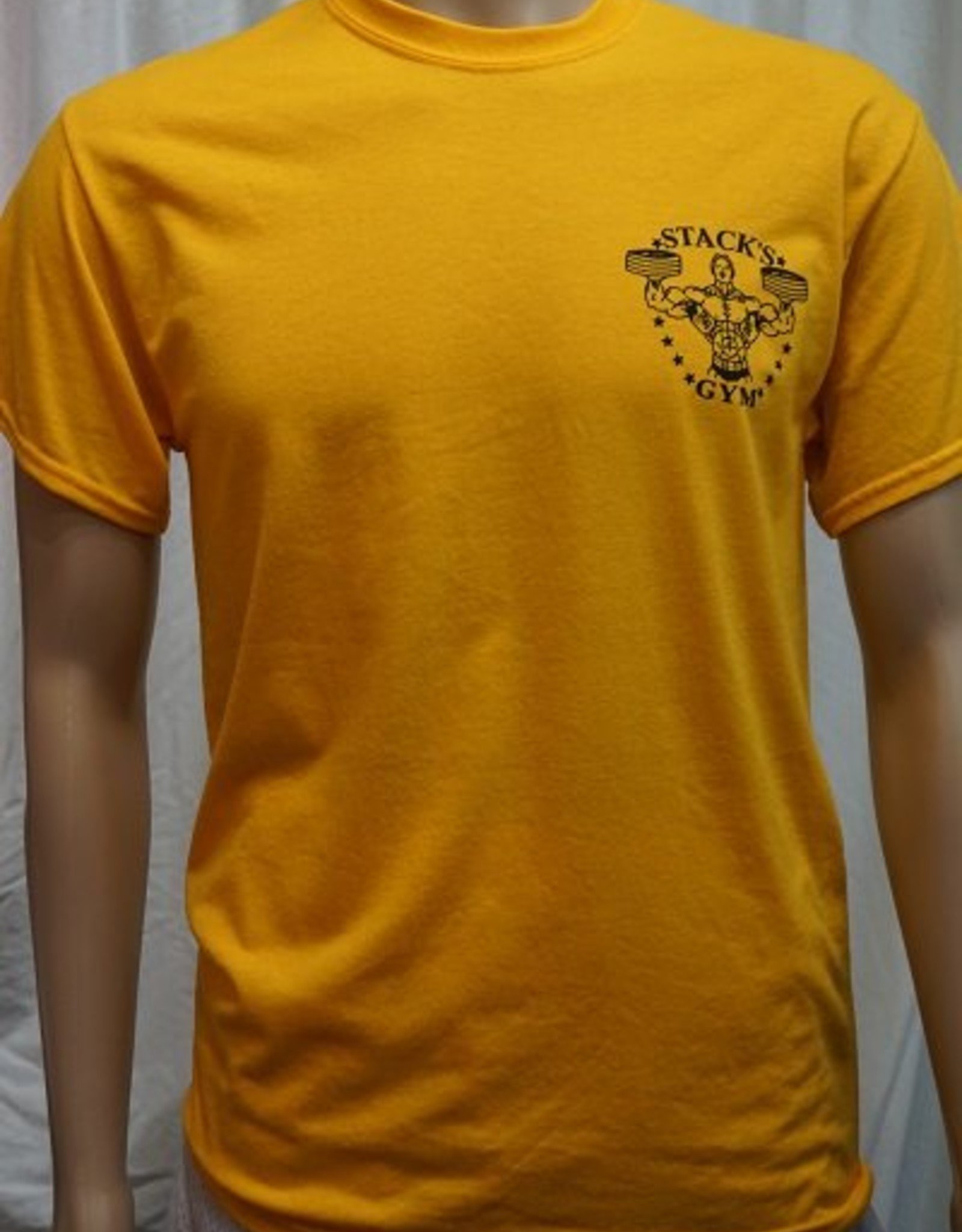 Stack's Gym Unisex t-shirt original & dumbbell logo