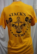 Stack's Gym Unisex t-shirt original & dumbbell logo