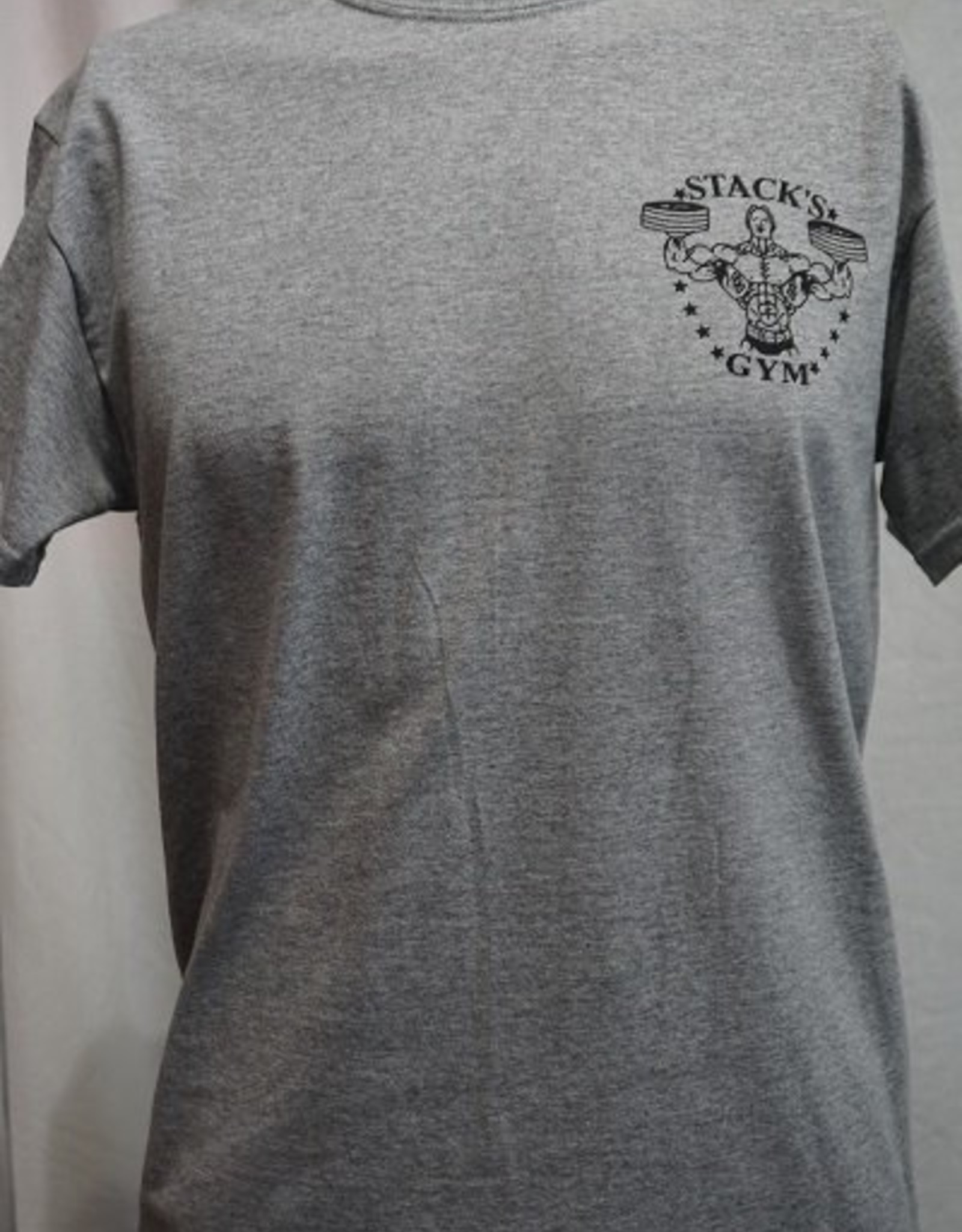 Stack's Gym Unisex t-shirt original & dumbbell logo