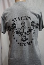 Stack's Gym Unisex t-shirt original & dumbbell logo