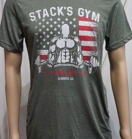 Stack's Gym NEW! Unisex Flag Logo T-Shirt