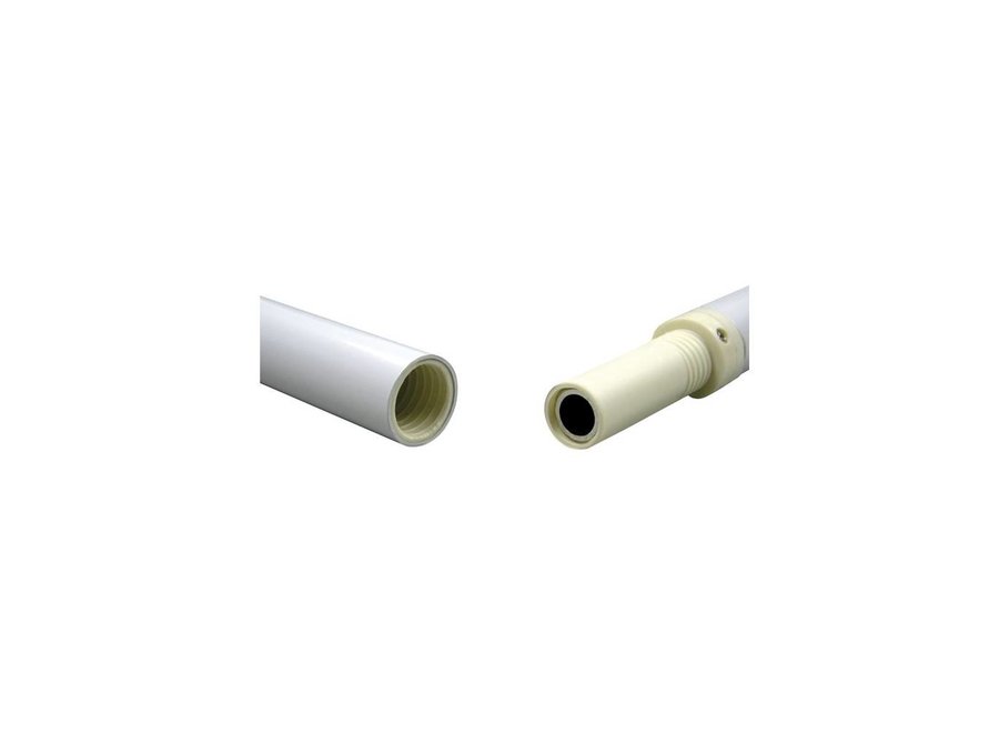 White Aluminum Spinning Flagpole