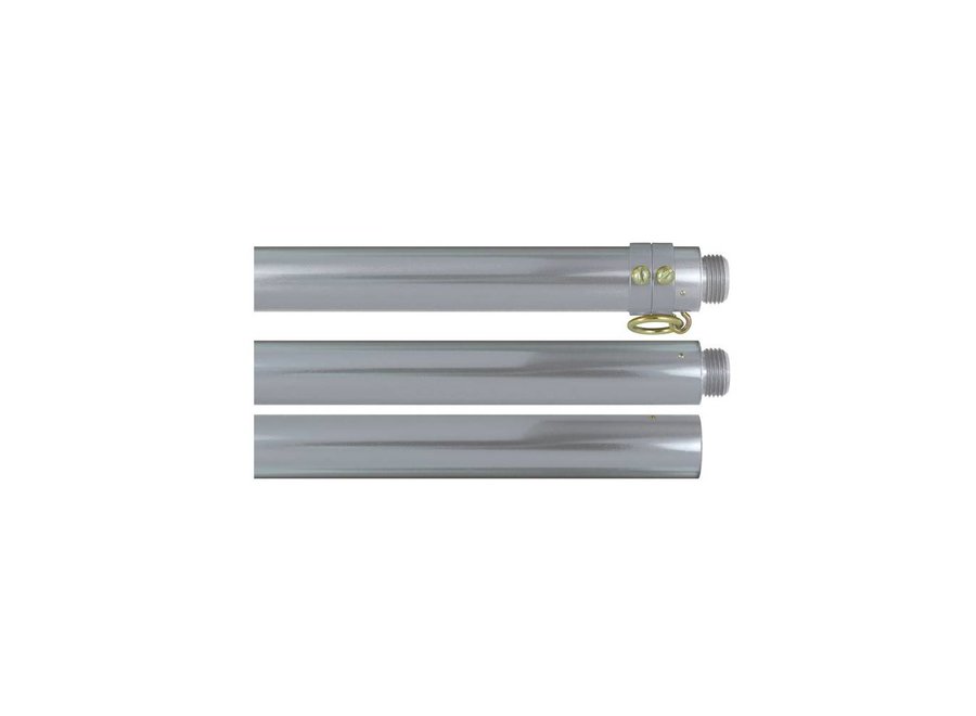 Two-Piece Silver Deluxe Aluminum Flagpole