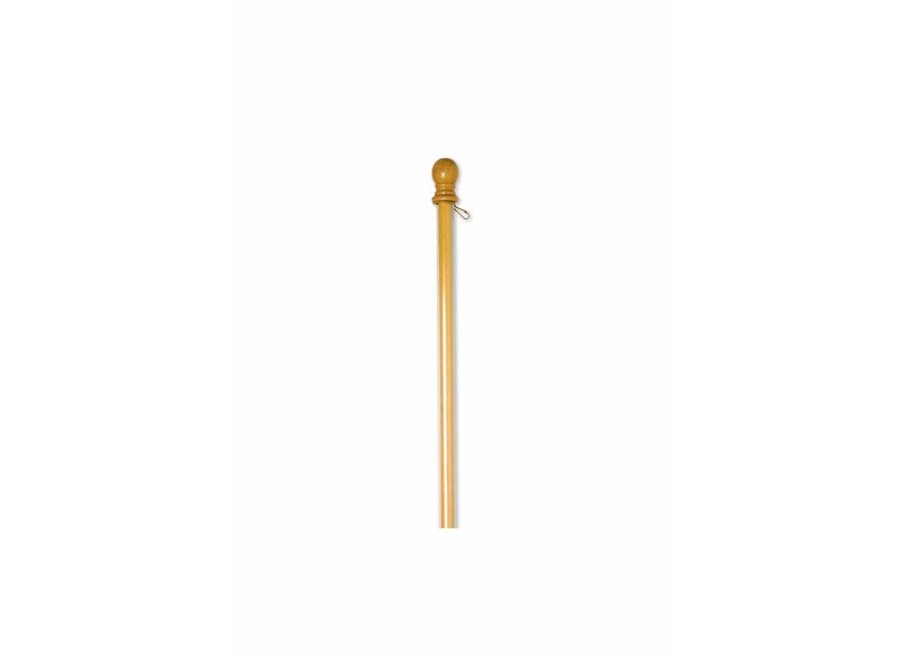 One-Piece Wood Outdoor Flagpole