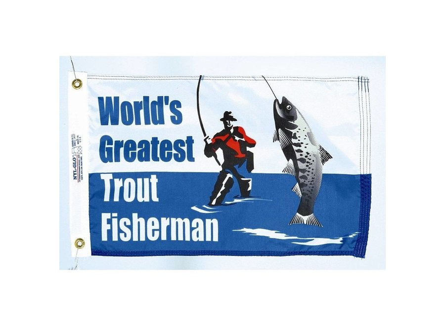 12x18 in. World's Greatest Trout Fisherman