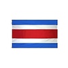 12x18 in. Costa Rica Nautical Flag - No Seal