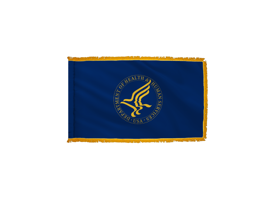 Health & Human Services Flag - Indoor/Parade with Polesleeve & Fringe