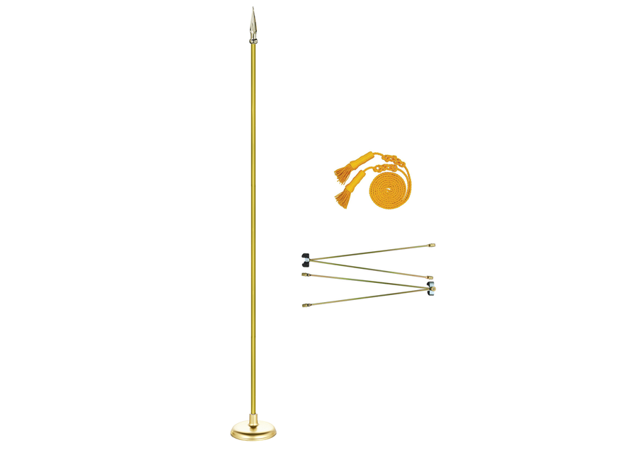 Everyday Indoor Display Set with Adjustable Flagpole - No Flag