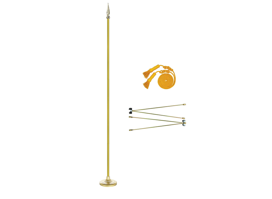 Freedom Indoor Display with Adjustable Flagpole - No Flag