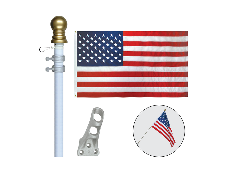 Basic Outdoor American Flag Display Set