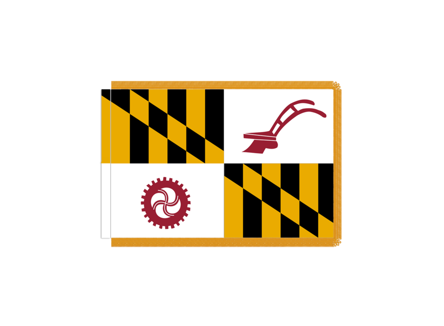 Baltimore County, MD Flag with Polesleeve & Fringe