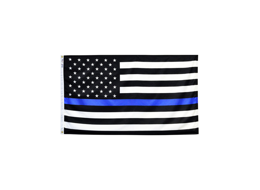 Thin Blue Line American Flag