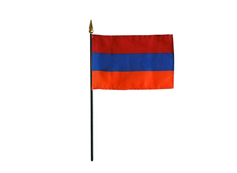 Armenia Stick Flag 4x6 in