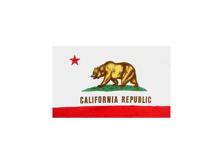 California Flag with Polesleeve