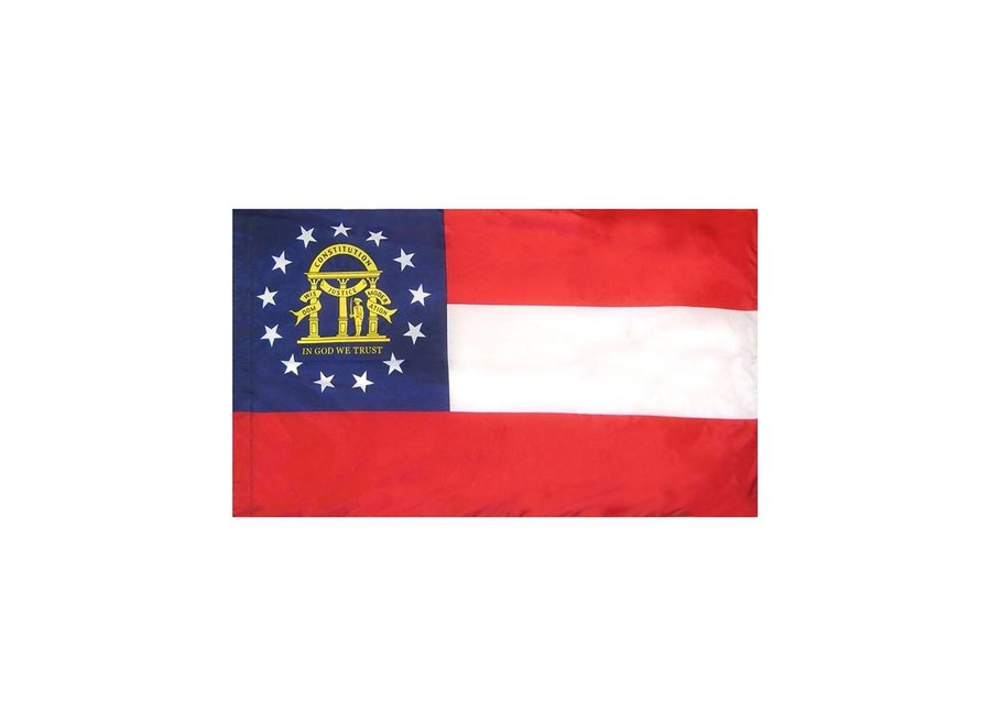 Georgia Flag with Polesleeve