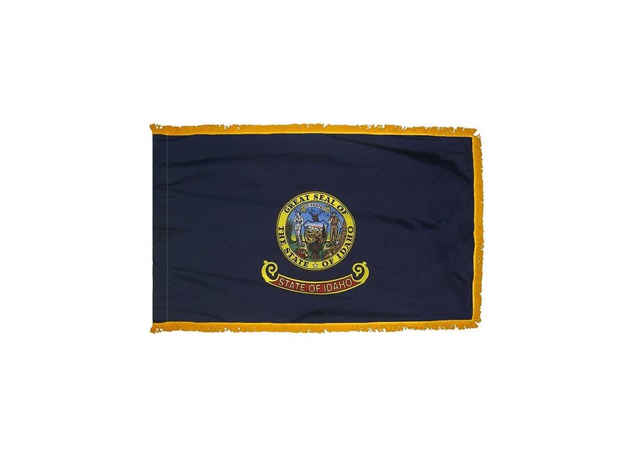 Idaho Flag with Polesleeve & Fringe