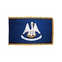 Louisiana Flag with Polesleeve & Fringe