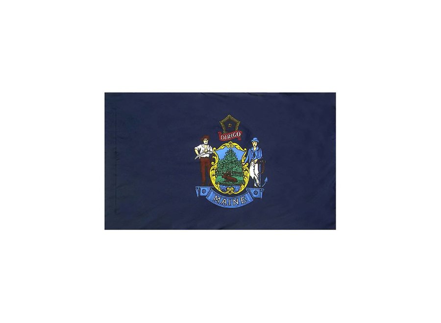 Maine Flag with Polesleeve