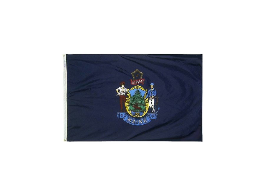 12x18 in. Maine Nautical Flag