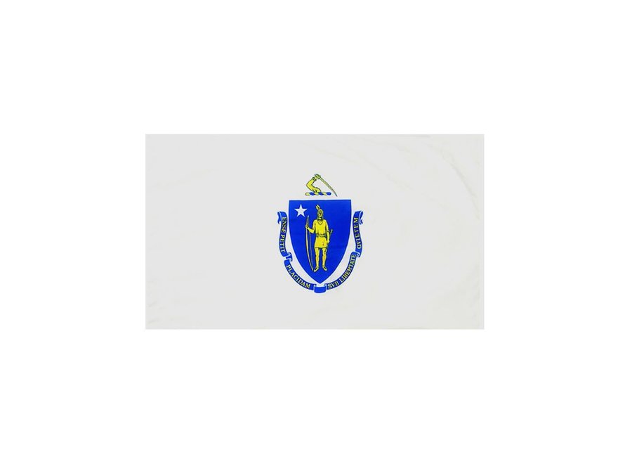 Massachusetts Flag with Polesleeve