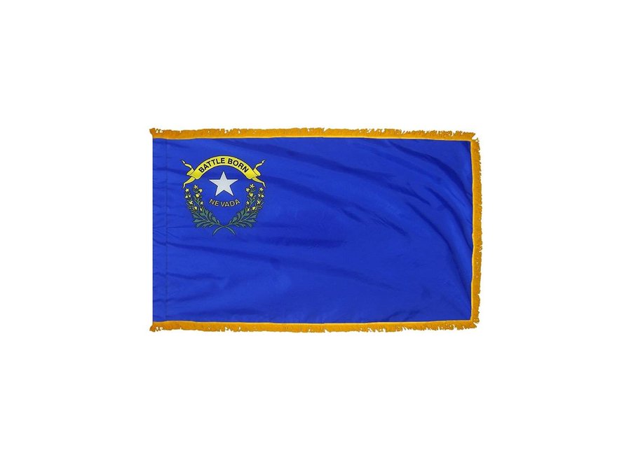 Nevada Flag with Polesleeve & Fringe