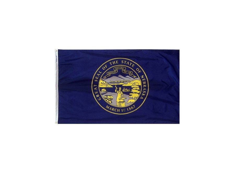 12x18 in. Nebraska Nautical Flag