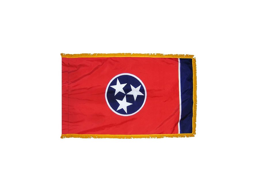 Tennessee Flag with Polesleeve & Fringe