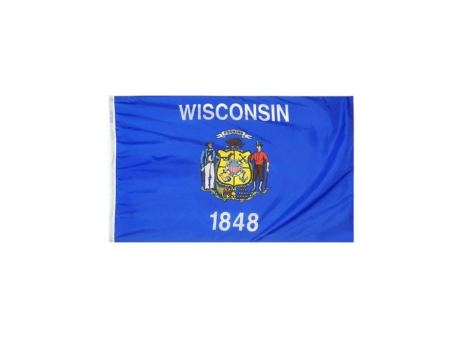 12x18 in. Wisconsin Nautical Flag