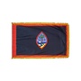 Guam Flag with Polesleeve & Fringe