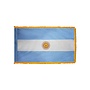 Argentina Flag with Polesleeve & Fringe
