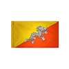 Bhutan Flag with Polesleeve