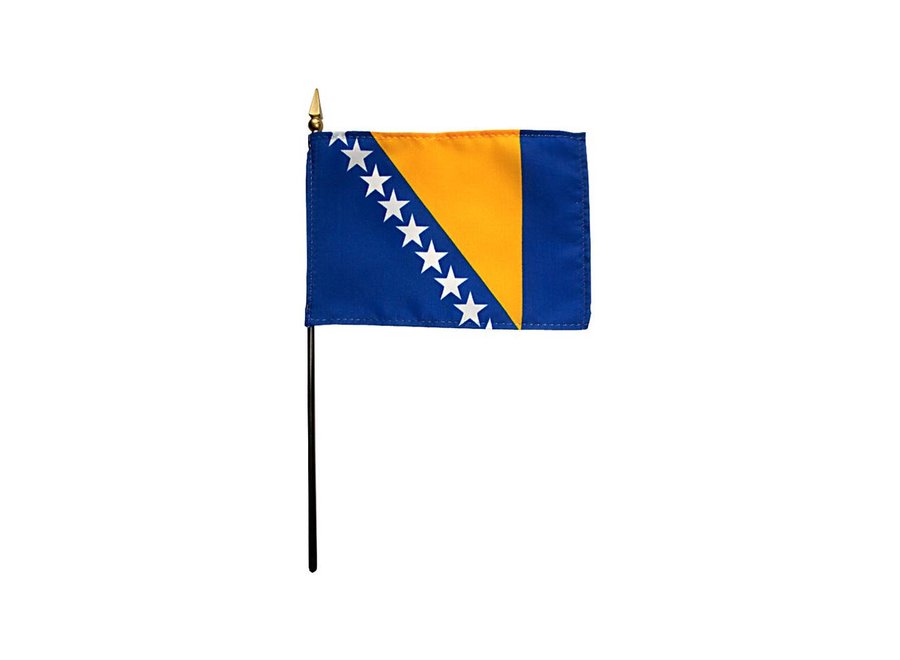 Bosnia-Herzegovina Stick Flag 4x6 in