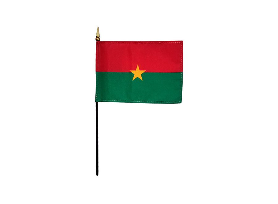 Burkina Faso Stick Flag 4x6 in