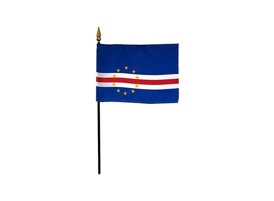 Cape Verde Stick Flag 4x6 in