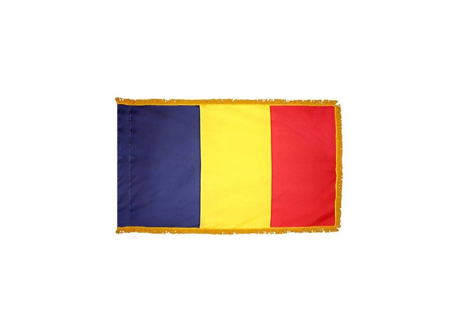 Chad Flag with Polesleeve & Fringe