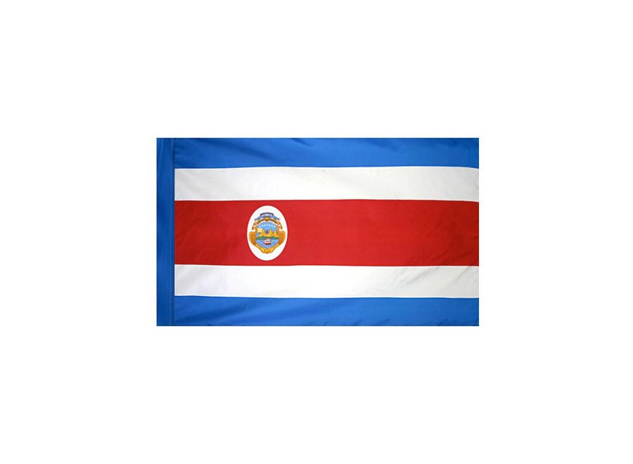 Costa Rica Flag with Polesleeve