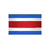 Costa Rica Flag without Seal