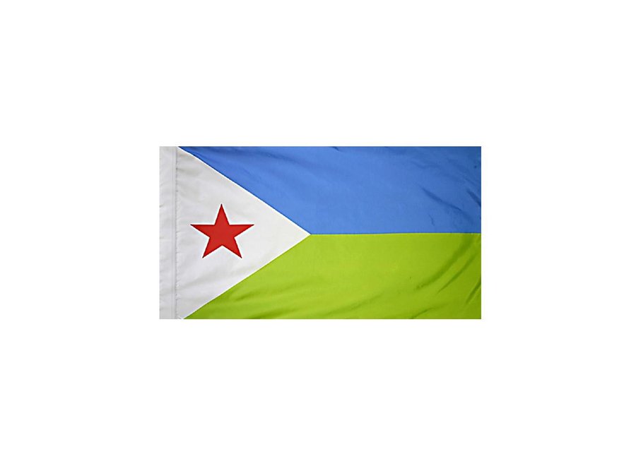 Djibouti Flag with Polesleeve